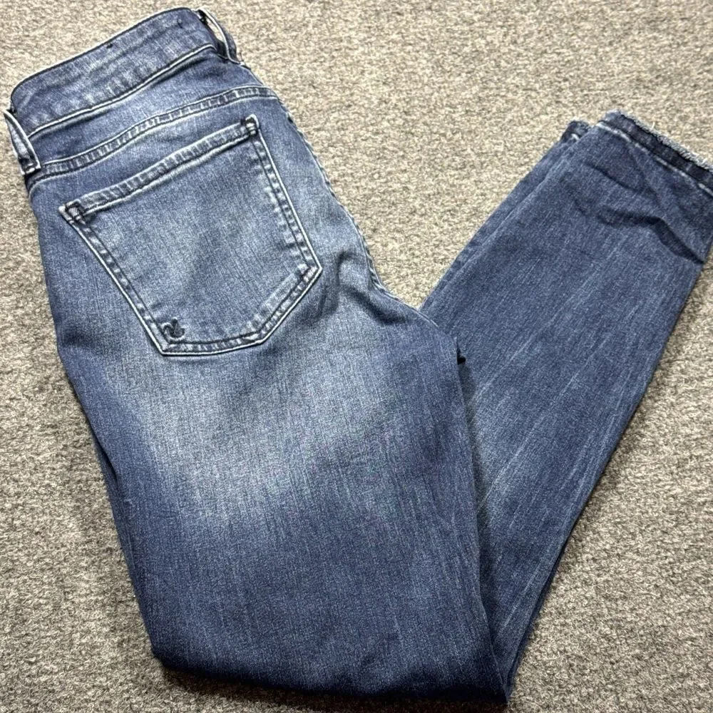 Women's Kut from the Kloth Medium Wash Mid Rise Donna Ankle Skinny Jeans sz 2 - Picture 1 of 8